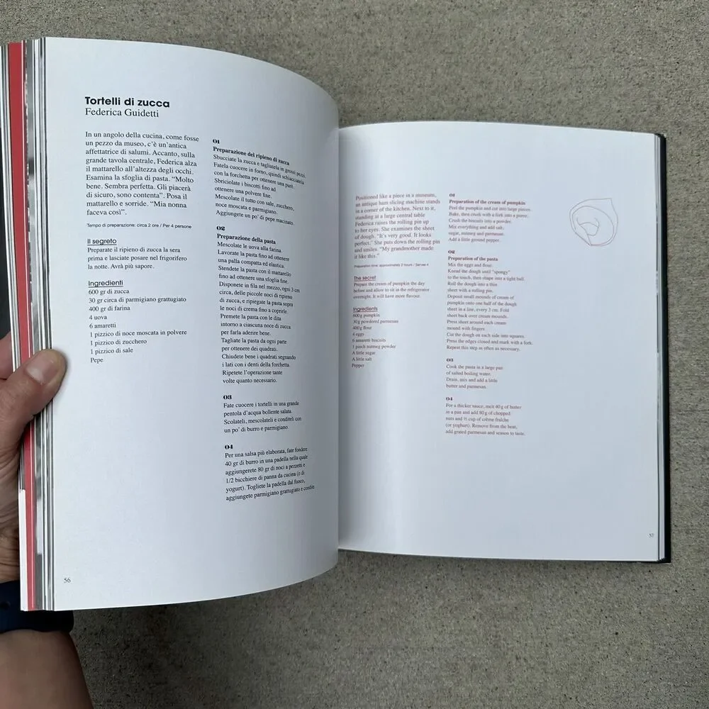 Pasta Secrets of Italian Women‎ HC Book Recipes Photography English & Italian